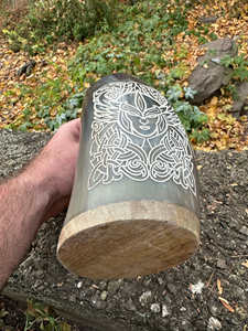 Chopes à boire en corne de buffle Viking de qualité supérieure - Corne naturelle polie pour l'ale, le miad et les événements médiévaux - Product Image 3