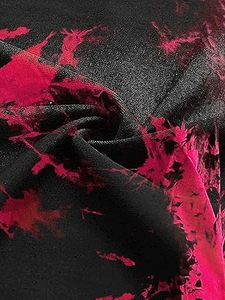 Ropa Deportiva de Buena Calidad, Top Corto Estampado para Mujer, Camiseta Tie Dye Lisa Teñida, 100% Algodón Transpirable, Camiseta de Manga Corta - Product Image 6