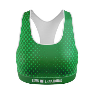 Soutien-gorge de sport personnalisé pour femmes grandes tailles, sublimation intégrale, respirant, séchage rapide, évacuation de l'humidité, vêtements d'équipe, fabricant OEM - Product Image 4