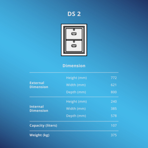 Caja Fuerte Ignífuga para Documentos de Oficina, Tamaño 2, Resistente al Fuego y al Robo, con Seguridad Adicional para Oficina - Product Image 4