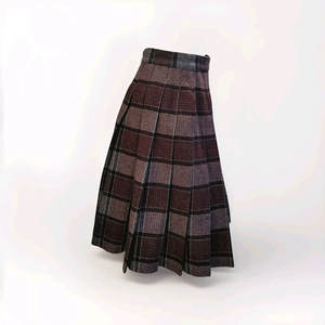 กระโปรงผ้าขนสัตว์ลายสก็อตแบบดั้งเดิมสำหรับเด็กผู้หญิง สายรัดปรับระดับได้พร้อมหัวเข็มขัดหนัง ขายส่ง - Product Image 4