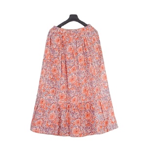 Saias longas de algodão floral para mulheres, vestido plus size para meninas, vestido de linha A, estampado floral, saias de algodão