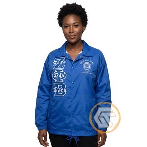 Chaqueta Bordada Personalizada con el Logotipo de la Hermandad Zeta Phi Beta para Mujer, Chaqueta de Alta Calidad con Forro de Seda Transpirable de Poliéster de 220 g - Product Image 4