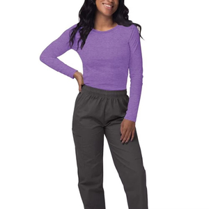 <b>Silky</b> Long-Sleeve T-Shirt Womens Under Scrubs Very Soft Fabric Hot Selling Medical Undershirts for Nurse - Product Image 2