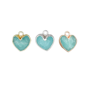 Natural Amethyst Electroplated Charms Handmade <b>Heart</b> Shape Gold Plated Amethyst Pendant For Jewelry Making Birthstone Charms - Product Image 3