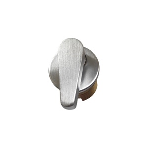 ชุดล็อคประตูแบบฝังพร้อมกุญแจหมุน วัสดุทองเหลืองเคลือบนิกเกิลขัดเงา - Product Image 1