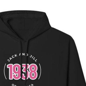 Sudadera con Capucha Negra con Gráfico Rosa, Sudadera de Forro Polar con Círculo Bordado, Sudadera de Manga Larga Unisex, Ropa Casual de Moda para Invierno - Product Image 5