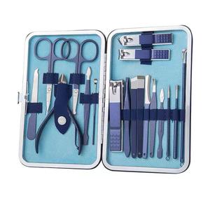 Morje Surgical Professional Stainless Steel <b>Nail</b> <b>Kit</b> 18 In 1 Manicure Tools Set With Case Portable For Adults Classic Style - Product Image 1