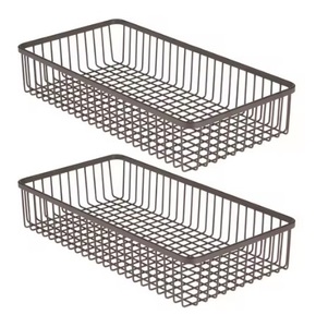 Cesta de Almacenamiento Metálica Premium con Asas Antideslizantes para Uso Doméstico y Lavandería, Cesta de Almacenamiento Multiusos Duradera con Recubrimiento en Polvo - Product Image 2