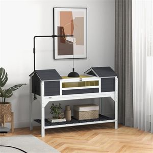Casetta Classica Rettangolare in Legno per Animali Domestici di Piccola Taglia, Uso Interno/Esterno, Taglia XL, Design Lussuoso/Moderno - Product Image 1