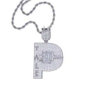 Collar con Colgante de Oro de 18K con Micro Pavé de Moissanita 5A para Hombre, Estilo Hip Hop, Venta al por Mayor - Product Image 2