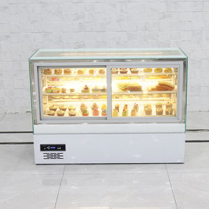 Lemari Pendingin Display Kue Komersial dengan Pintu Depan Lurus dan Tinggi untuk Toko Roti - Product Image 3