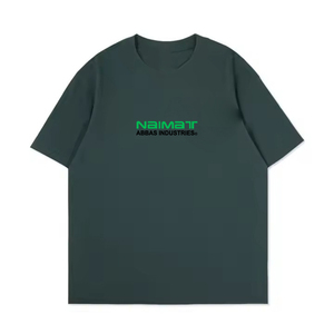 เสื้อยืดผู้ชายแฟชั่นลำลองทรงโอเวอร์ไซส์ ผ้าฝ้ายสีขาว พิมพ์ลายดิจิทัล แขนสั้นทรงหลวม ผ้าถัก - Product Image 2