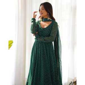 Pure Soft Fox Georgette Laheriyta Print DKB-264 Vêtements régionaux haut de gamme - Product Image 3