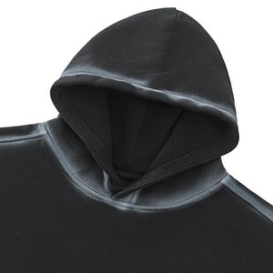 Nouveau design tendance, style streetwear, sweat à capuche en coton polaire teint par pulvérisation effet soleil délavé, personnalisation du logo, MOQ 1 pièce - Product Image 3