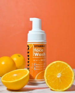 Etiqueta privada OEM vitamina C espuma lavado de cara cuidado de la piel suave EXTRACTO DE Aloe Vera brillo Natural Facial hierbas orgánicas - Product Image 3