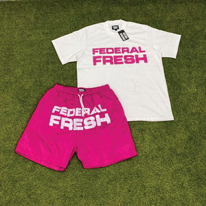 Ensemble décontracté deux pièces pour homme : T-shirt et short en nylon assortis – Personnalisez votre ensemble T-shirt et short pour homme – Fabricant 2026 - Product Image 5