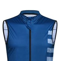 Gilet de vélo unisexe personnalisé en maille 100% polyester, léger, respirant, coupe-vent, imperméable et réfléchissant