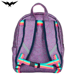 Sac à dos léger à fermeture éclair scintillante pour femmes, style sportif à paillettes, sac à dos pour le collège, rangement extérieur, sangle carrée - Product Image 3