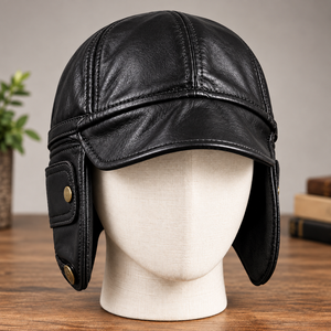 Casquettes personnalisées en cuir véritable et coton, casquettes de cowboy, casquettes de baseball, casquettes plates en velours, casquettes de sport - Product Image 1