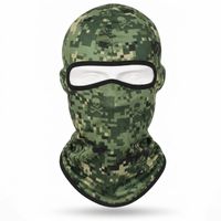 Pasamontañas Táctico de Camuflaje Woodland, Máscara Facial Completa, Impermeable, Transpirable, Unisex, para Deportes y Uso Diario