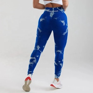 Women Tie-Dye Yoga Pants <b>Brown</b> purple Lightning Marble Scrunch Butt Leggings Women Gym Fitness <b>Leggins</b> Workout Pants - Product Image 5