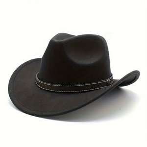 <b>Cowboy</b> Suede Leather Hats <b>Top</b> Trending High Quality Best Selling Unique Style Fashion Hats With Customization Wholesale - Product Image 5