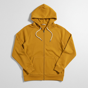 Sweat à capuche zippé en polaire chaude pour homme avec cordon de serrage, vêtement de sport extérieur, vêtements personnalisés OEM - Product Image 4