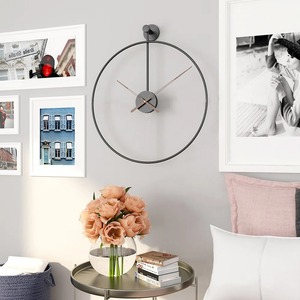 Handmade Metal <b>Wall</b> <b>Clock</b> <b>Decorative</b> Silent Quartz Hanging <b>Clock</b> for Living Room At Best Price - Product Image 1