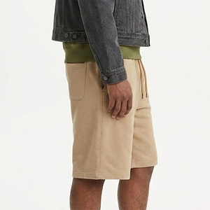 Pantalones Cortos de Alta Calidad 100% Algodón de Secado Rápido y Transpirables con Cierre de Cordón, Estilo Urbano Hip Hop, Ligeros, de Color Sólido para Hombre - Product Image 5