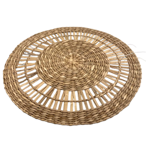 Assiette de service en rotin durable, tressée à la main, ronde, pour une mise en place de table écologique - Product Image 4
