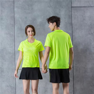 Uniforme de Tenis de Mesa Ligero, Transpirable, Ecológico, de Secado Rápido, Manga Corta, Color Sólido, Calidad Premium, Personalizable para Hombre - Product Image 5