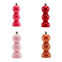 Moulin à sel et à poivre en laque, 14 cm, rouge brillant, moulin manuel, outil de cuisine durable, vente en gros, meilleur prix