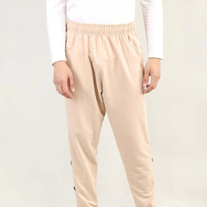 Pantalon de survêtement décontracté basique pour homme, coupe slim, avec cordon de serrage et poches, bas étroit, en toile polaire légère, pour la course à pied, vente en gros - Product Image 1