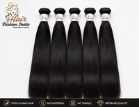 HAIR FASHION INDIA Cheveux Humains Vierges Indiens Non-Remy 100GM HFIBH002 Extensions à Tissage Manuel avec Pointes à Tissage Simple