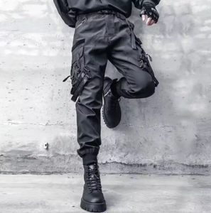 Pantalon cargo pour hommes, Techwear, tactique, multi-poches, Streetwear, Hip Hop, pantalon de mode sombre, printemps automne - Product Image 6