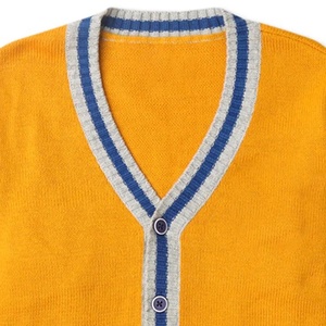 University Customised V-Neck Sleeve Cardigan for Men <b>Autumn</b> Winter Knitted Sweater with Button Decoration Customised Colours - Product Image 2