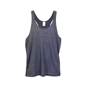 Camiseta sin mangas Heather Marl Racerback con espalda en Y para culturismo, gimnasio, entrenamiento, chaleco muscular, venta al por mayor personalizada - Product Image 4