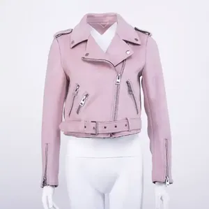 Women’s Fashion Biker <b>Leather</b> Jacket <b>Top</b> Quality Racing Outdoor Motorcycle Genuine <b>Leather</b> Coat New Stylish Windproof <b>Leather</b> - Product Image 1