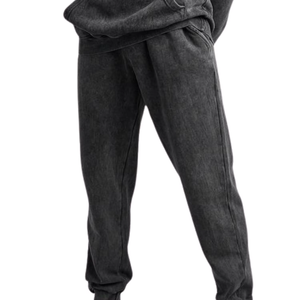 Ensemble de survêtement en coton à logo brodé, qualité supérieure, pour la gym et l'entraînement - Product Image 3