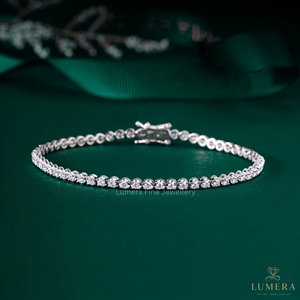 Bracelet tennis personnalisé en diamants de laboratoire ronds, or 9K 10K 14K 18K, certifié IGI, fabricant de bijoux fins - Product Image 1