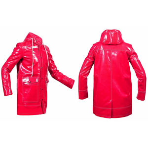 Chaqueta Impermeable de PVC para Hombre, Estilo Urbano, para Trabajo, Lluvia y Exteriores, Largo Regular, Resistente a Tormentas, para Invierno - Product Image 1
