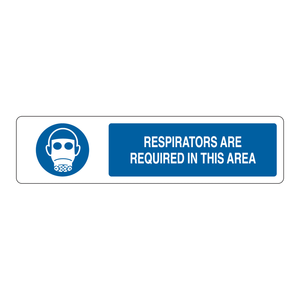 Panneau de sécurité coulissant « Respirateur Brady requis » pour zones de travail industrielles - Product Image 1