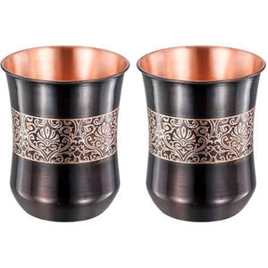 Vaso de cobre martillado, adecuado para rituales de hidratación ayurvédica y vasos de agua ecológicos tradicionales. - Product Image 3