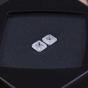 Diamant synthétique cultivé en laboratoire CVD HPHT, taille Asscher, couleur D, pureté VS, certifié IGI, testé au diamanttesteur, pour la confection de bijoux - Product Image 6