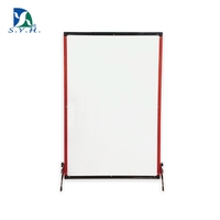 Support de tableau noir/blanc à double face en aluminium, pliable, portable, à angle réglable, design moderne pour la publicité extérieure