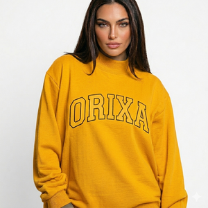 Premium Soft Mockneck Sweatshirt Oversized Fit Cotton Fleece Pullover Warm Winter Casual Streetwear Cozy <b>Top</b> - Product Image 1