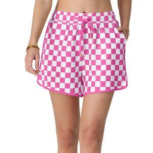 Shorts de plage pour femmes de qualité supérieure, taille haute, séchage rapide, respirants, pour sports nautiques en plein air, 100% polyester, personnalisables - Product Image 1