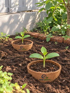 Macetas de Fibra de Coco para Jardinería en Casa, Estilo Simple, Artículos de Jardín - Product Image 6