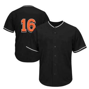 Fabricant de maillots de baseball OEM à manches courtes, vierges, économiques, pour impression par sublimation, vente en gros, maillots de baseball mondiaux - Product Image 1